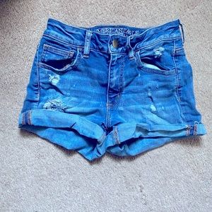 Super stretch jean shorts
